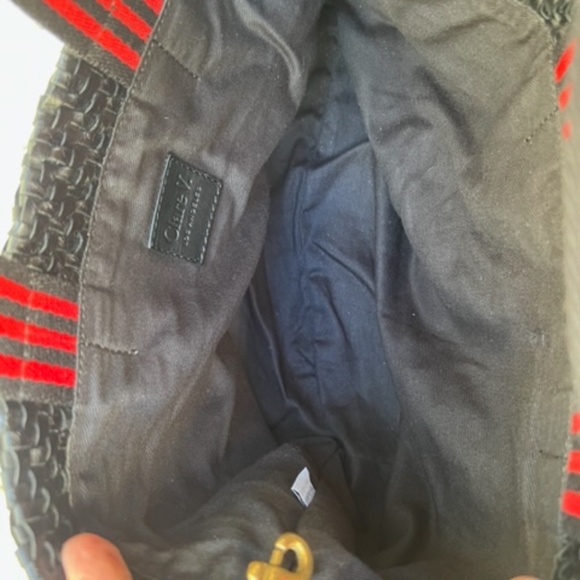 CLARE V PETIT BATOU BAG IN BLACK WOVEN LEATHER - Picture 4 of 4